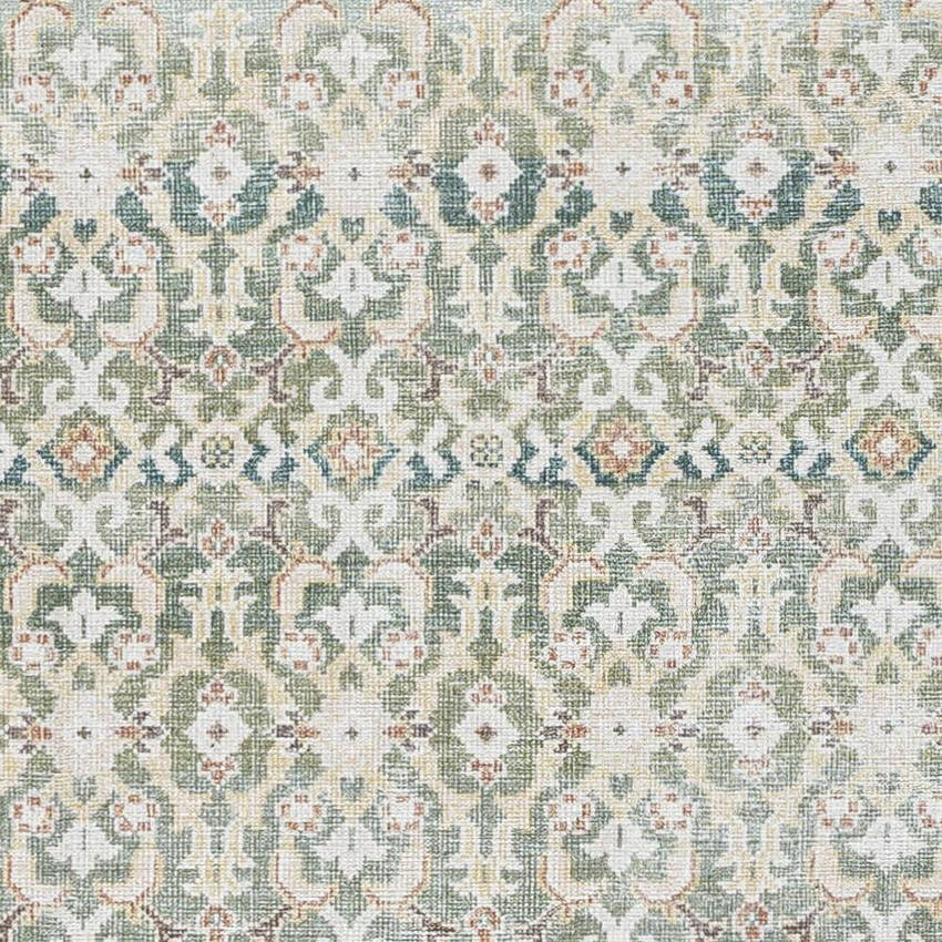 Rainier Traditional Olive Washable Area Rug - Our PNW Home x Livabliss