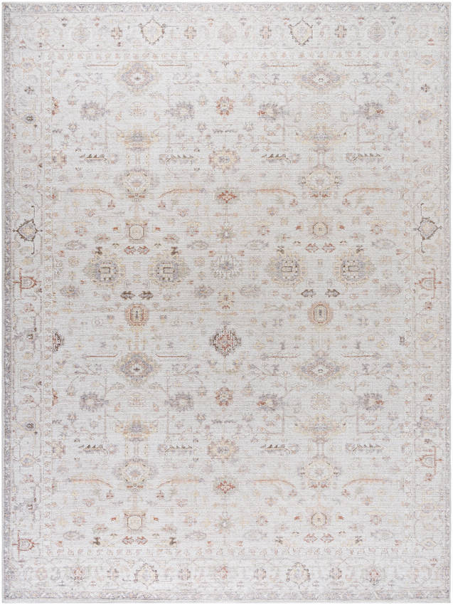 Spokane Traditional Ivory/Rust Area Rug - Our PNW Home x Livabliss