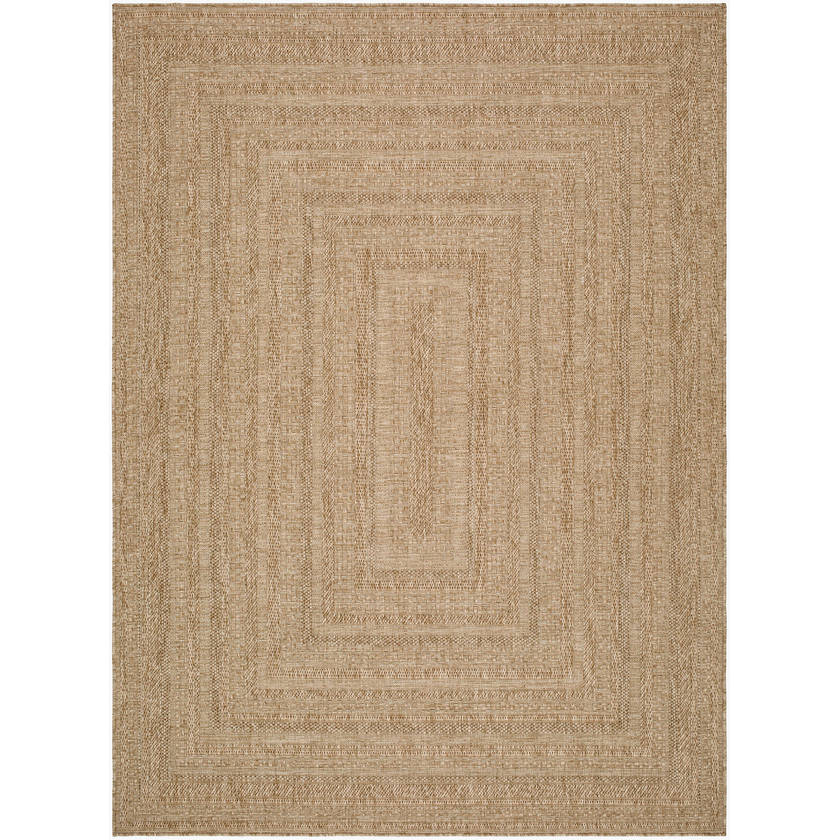 Zenia Cottage Light Brown Area Rug