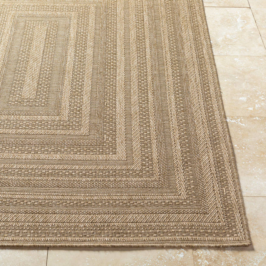 Zenia Cottage Light Brown Area Rug