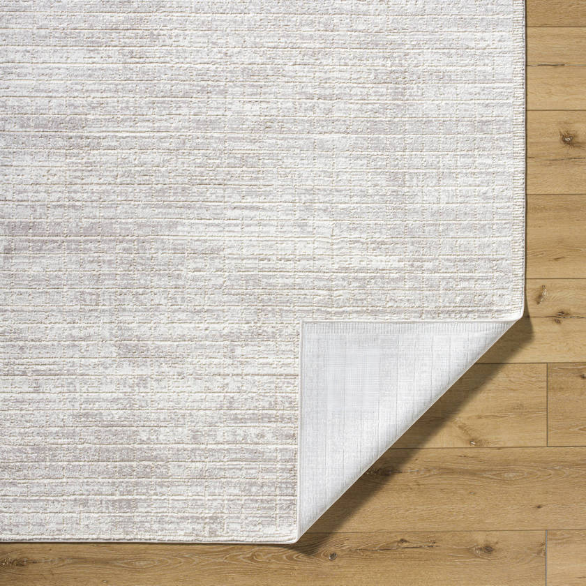 Maurissa Global Cream/Taupe Washable Area Rug
