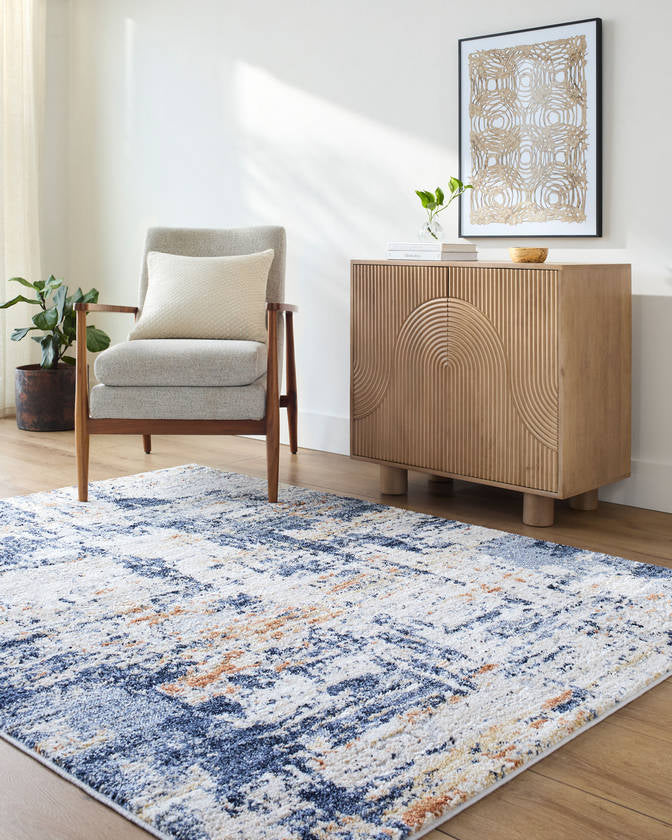 Jatoya Modern Navy Area Rug