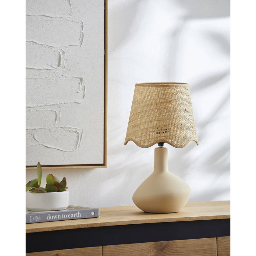 Eiman Rustic Cream/Wheat Table Lamp