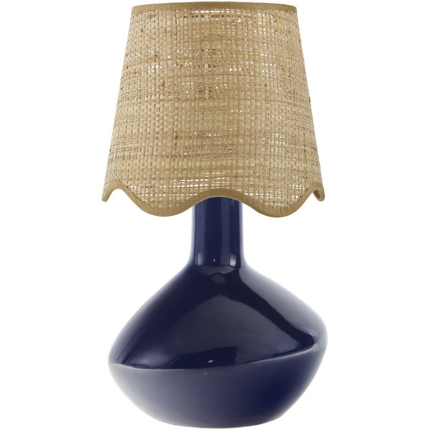 Eiman Rustic Dark Blue Table Lamp