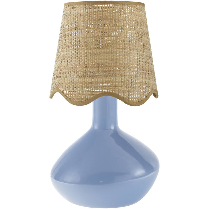 Eiman Rustic Blue Table Lamp