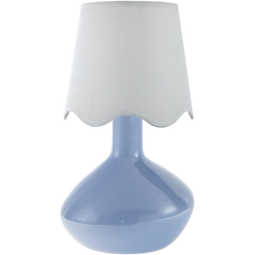 Eiman Rustic Blue/White Table Lamp