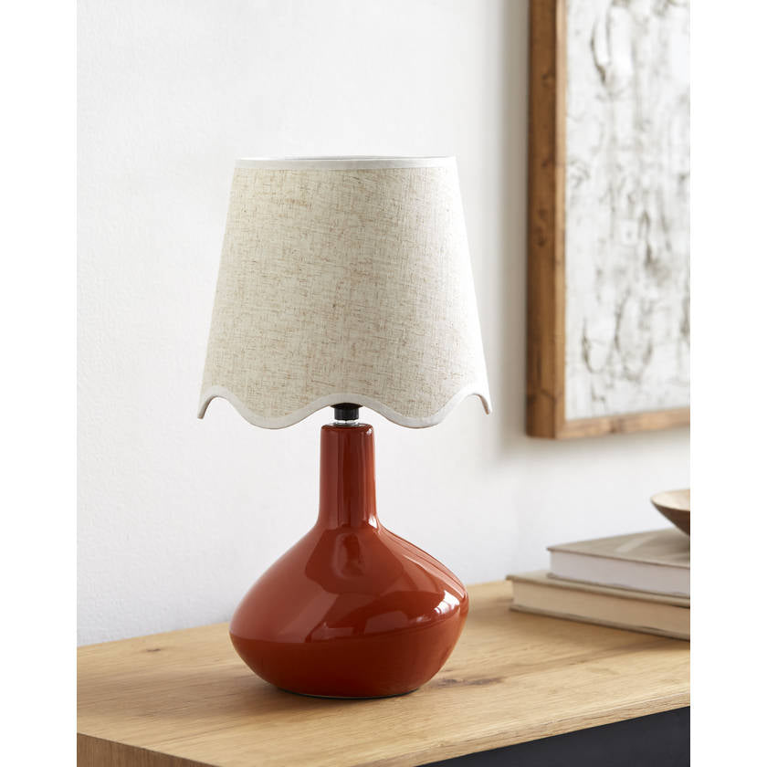 Eiman Rustic Red/Wheat Table Lamp