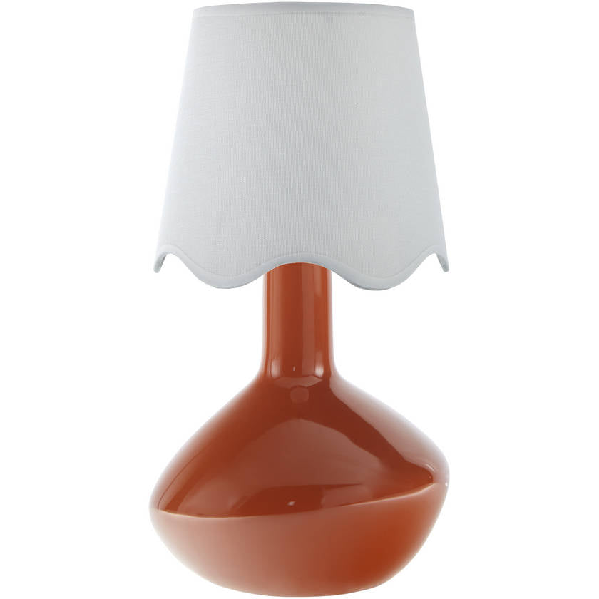 Eiman Rustic Red/White Table Lamp