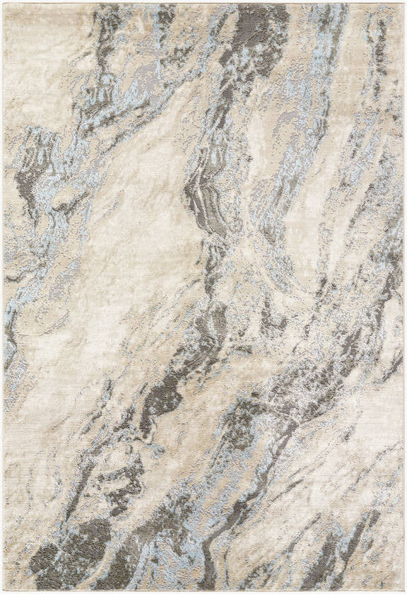 Lakeidra Modern Ice Blue Area Rug