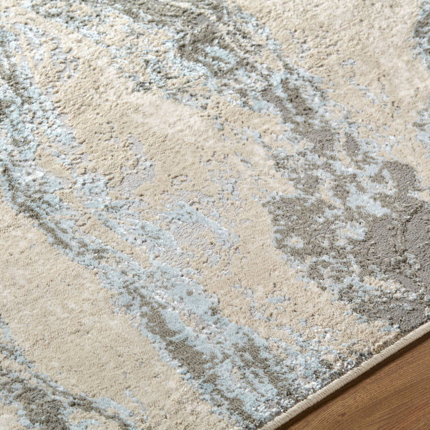 Lakeidra Modern Ice Blue Area Rug