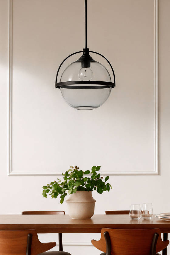 Jameila Rustic Black Ceiling Lighting