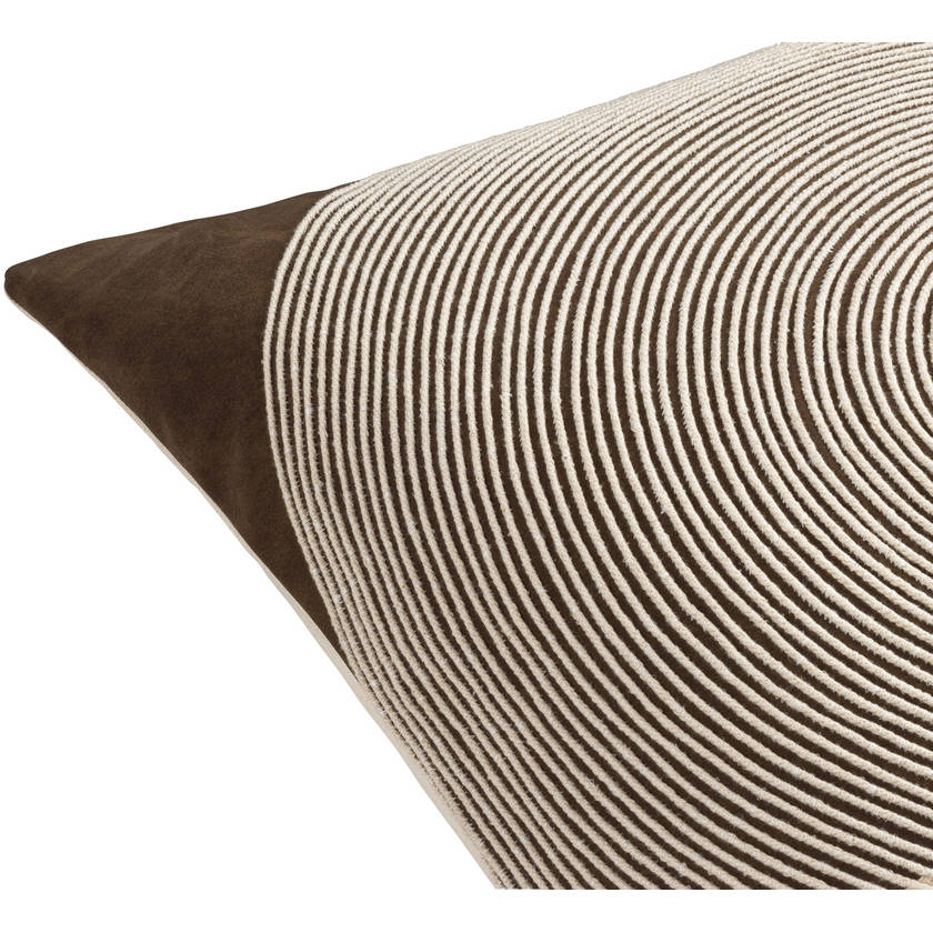Laresa Beige/Dark Brown Pillow Cover