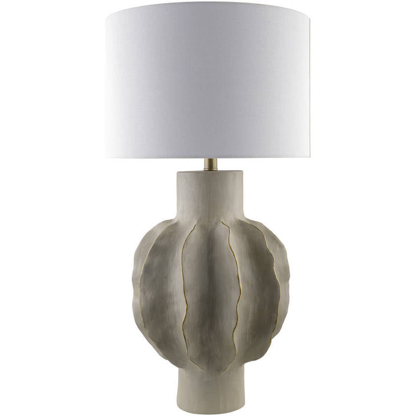 Jaryd Rustic Light Gray Table Lamp