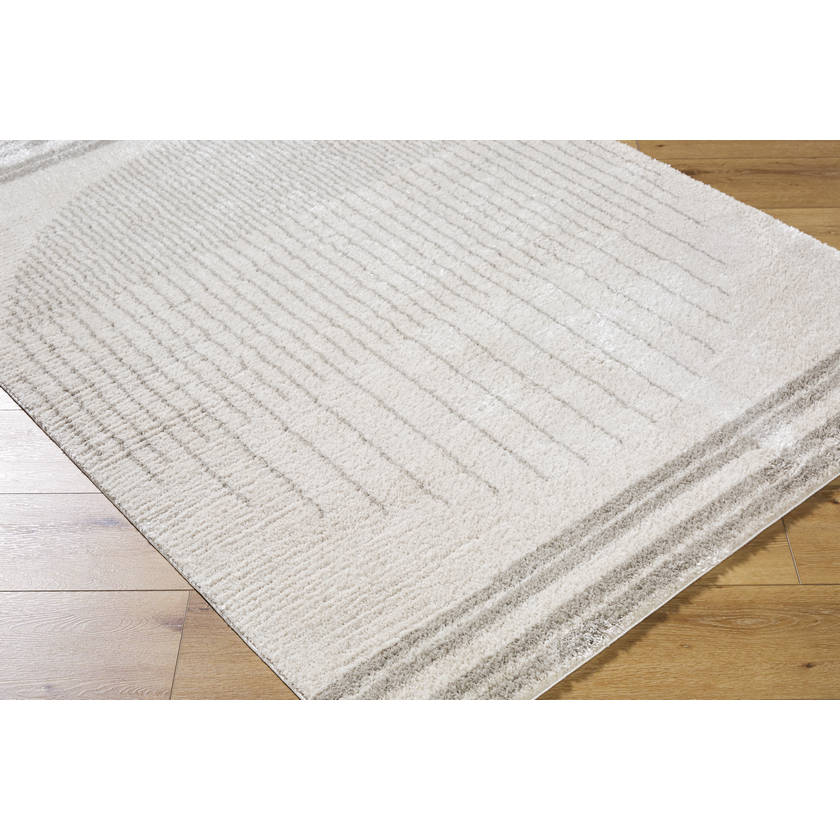 Lyndsi Global Medium Gray Washable Area Rug