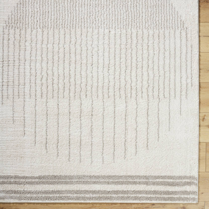 Lyndsi Global Medium Gray Washable Area Rug