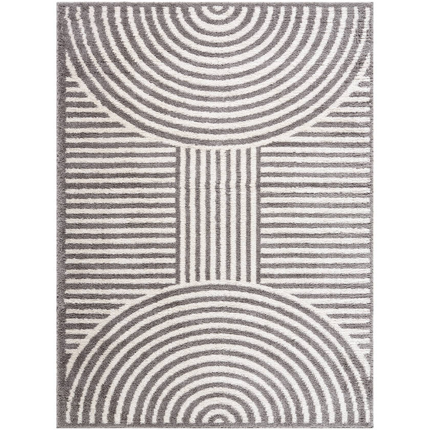 Marcela Modern Charcoal Washable Area Rug