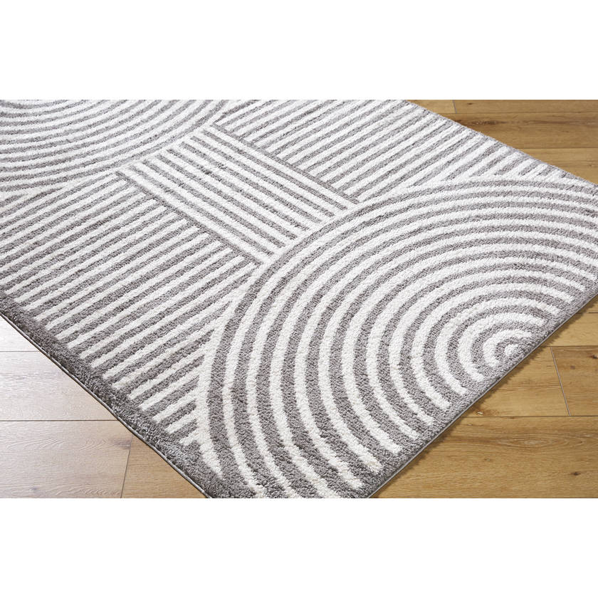 Marcela Modern Charcoal Washable Area Rug