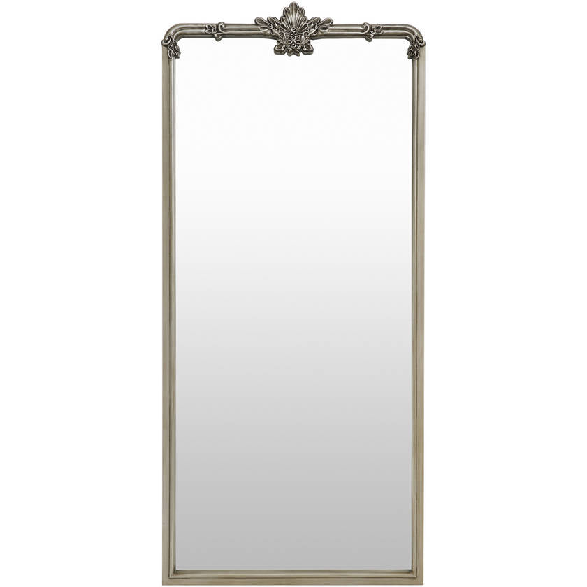 Shreena Traditional Silver Gray Wall Mirror