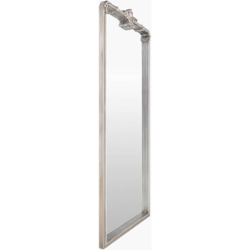 Shreena Traditional Silver Gray Wall Mirror