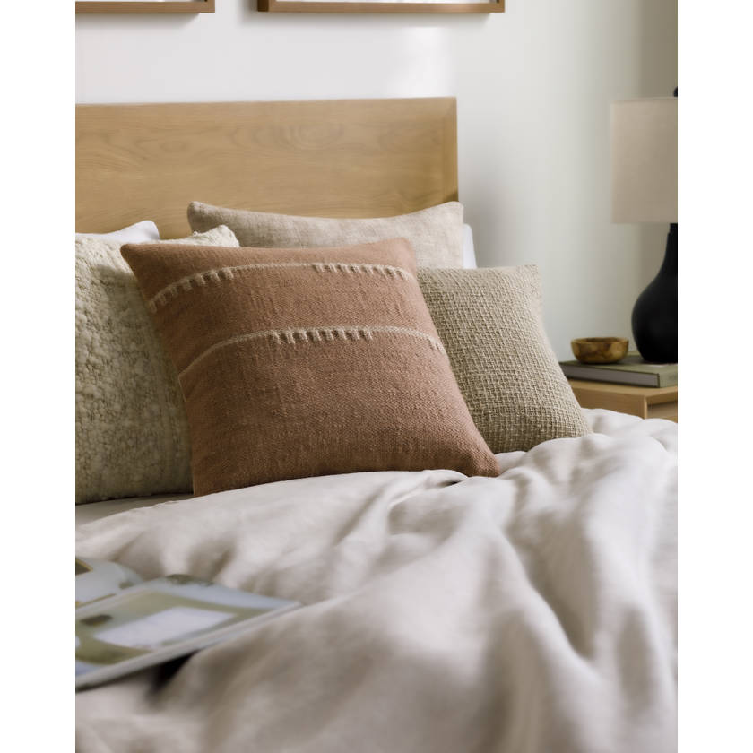 Loveland Medium Brown Pillow Cover