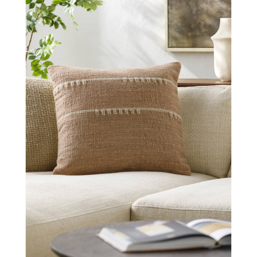 Loveland Medium Brown Pillow Cover