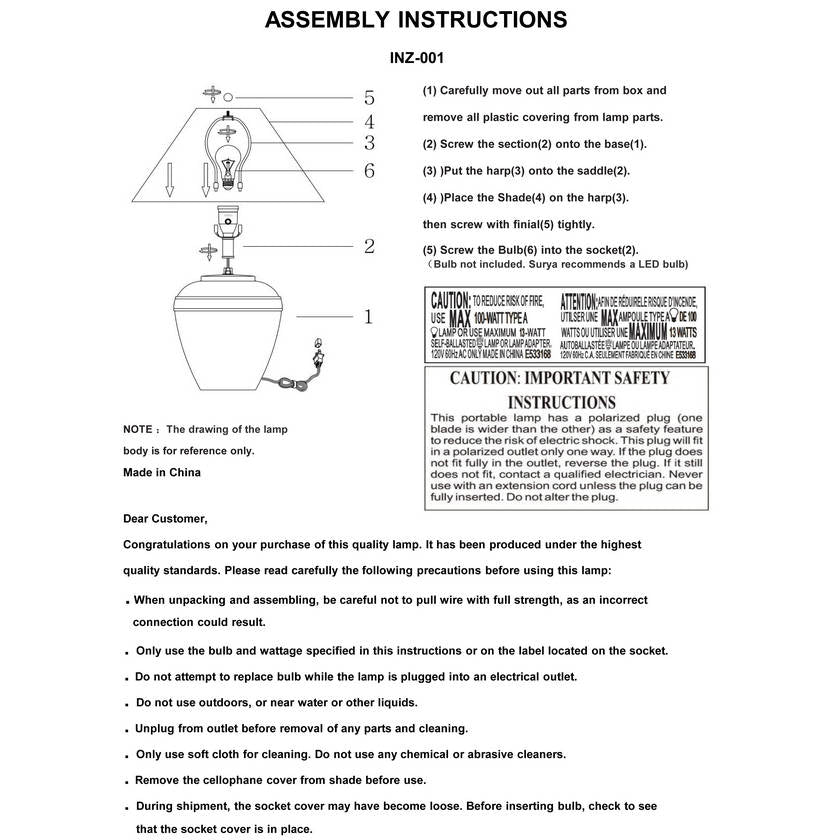 Seferino Traditional Brick Table Lamp