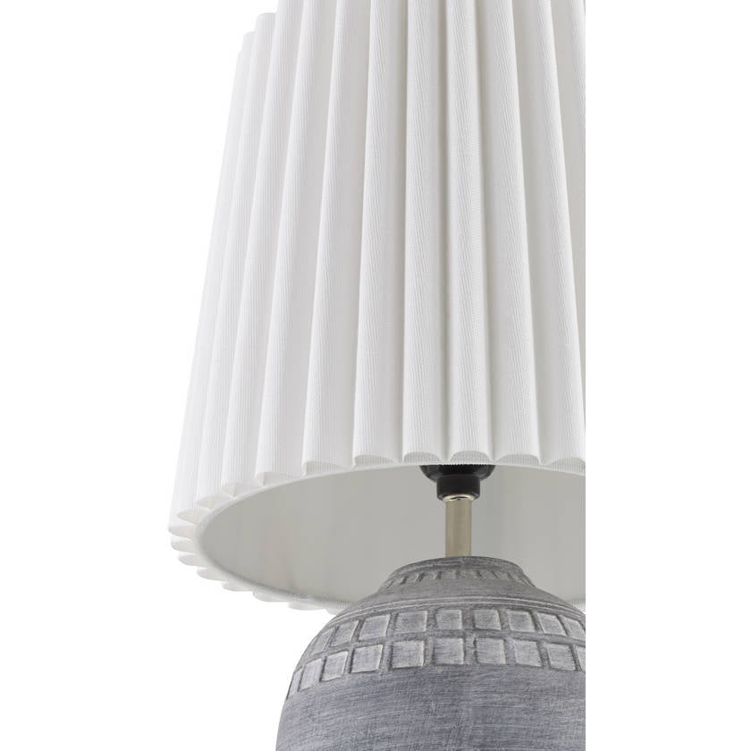 Jon Modern Light Gray Table Lamp