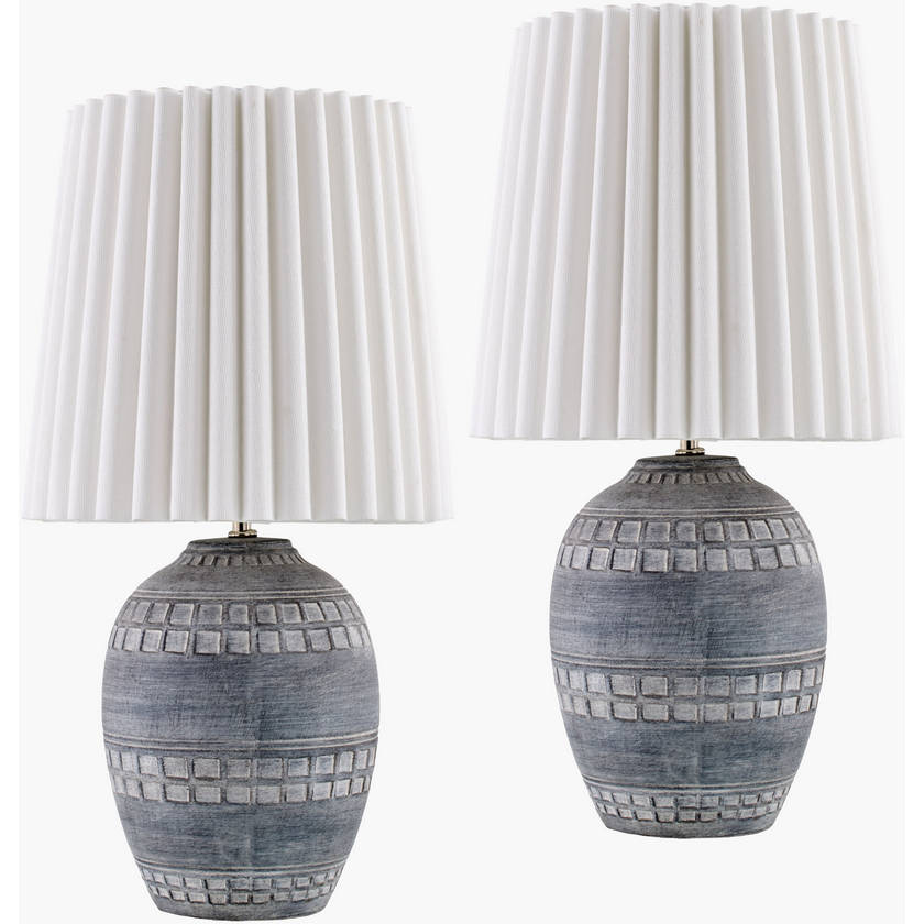 Jon Modern Light Gray Table Lamp