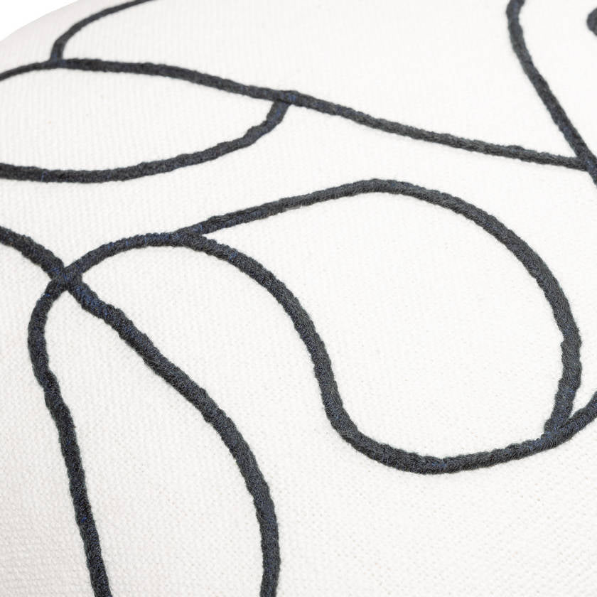 Allon White/Black Pillow Cover