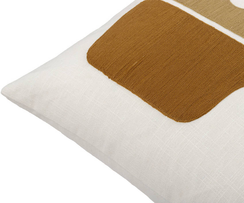 Jewett Off-White/Copper Pillow Cover