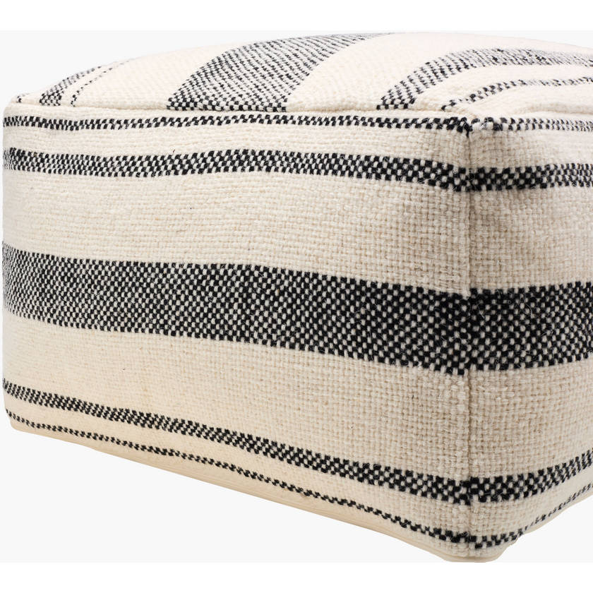 Nehemiah Cream/Black Pouf