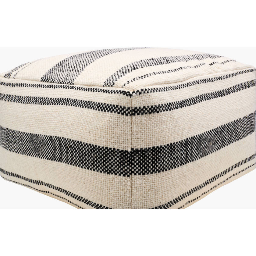 Nehemiah Cream/Black Pouf