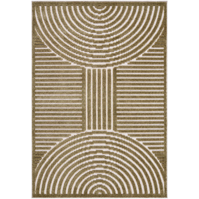 Carter Lake Modern Brown Washable Area Rug