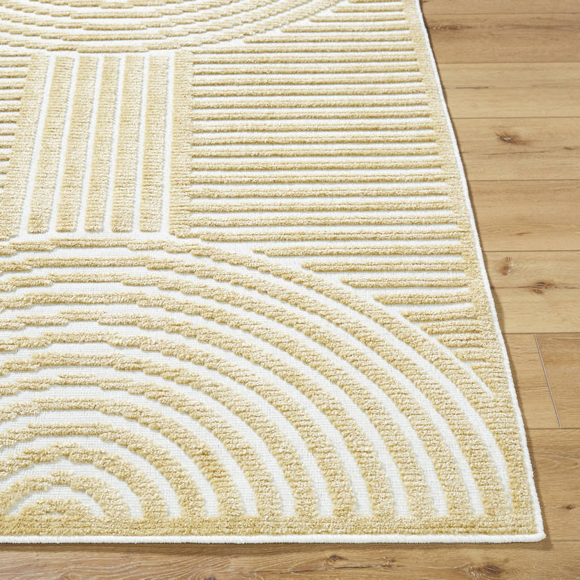 Carter Lake Modern Mustard Washable Area Rug