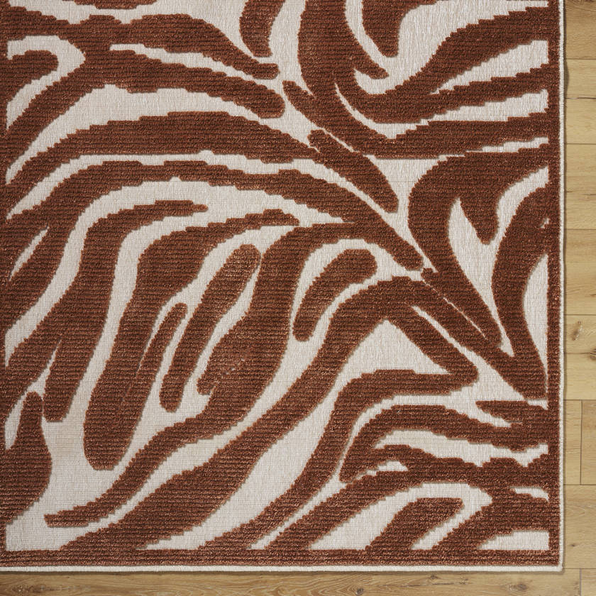 Cedar Vale Modern Rust Washable Area Rug