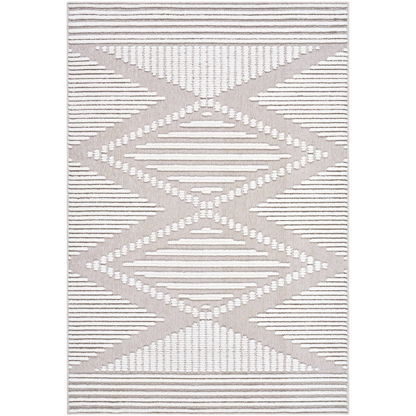 Rosamond Global Beige Washable Area Rug