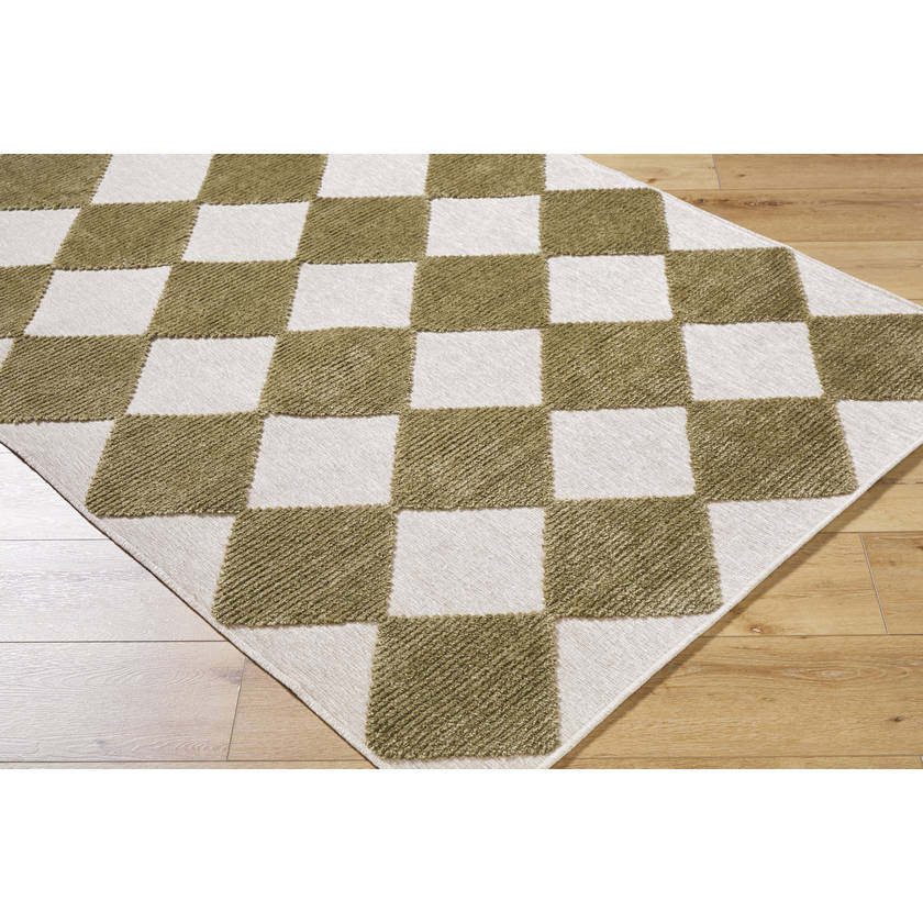 Luanne Modern Brown Washable Area Rug