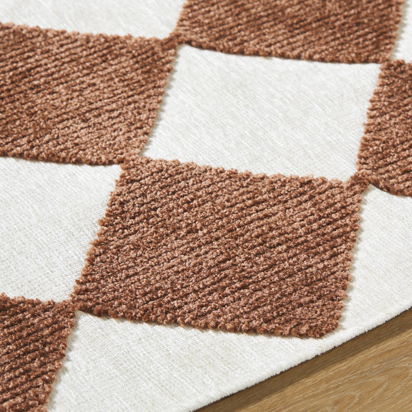 Luanne Modern Rust Washable Area Rug