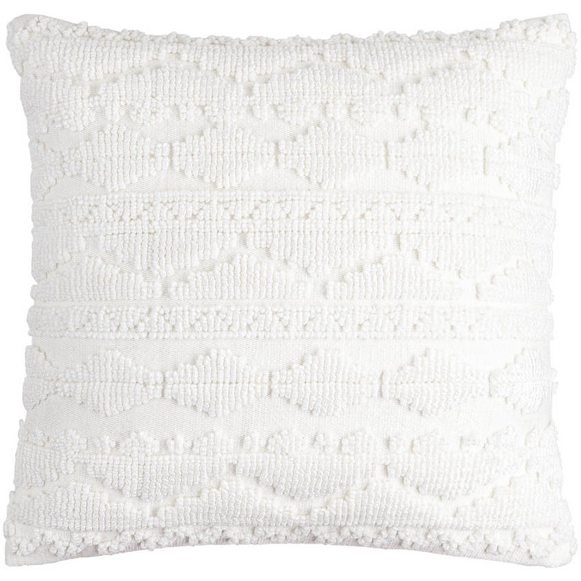 Barron White Pillow Cover