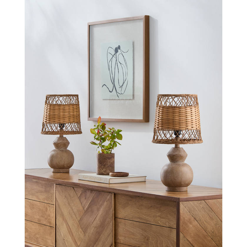 Marlanda Modern Dark Brown Table Lamp