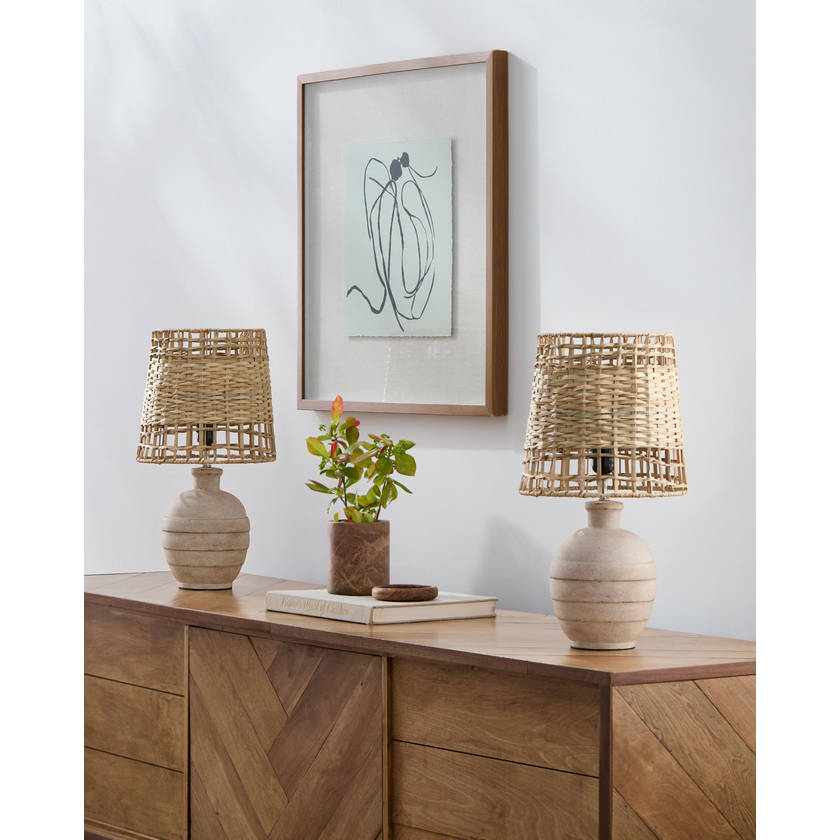 Michiko Modern Cream Table Lamp