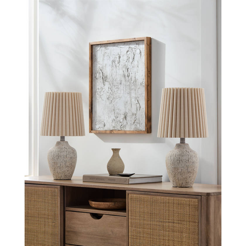 Ladreka Modern Beige/Wheat Table Lamp