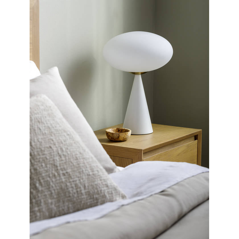 Terez Modern White Table Lamp