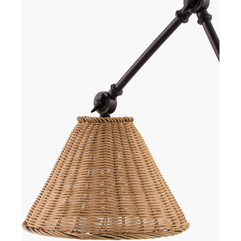 Chrisy Rustic Black Wall Sconces