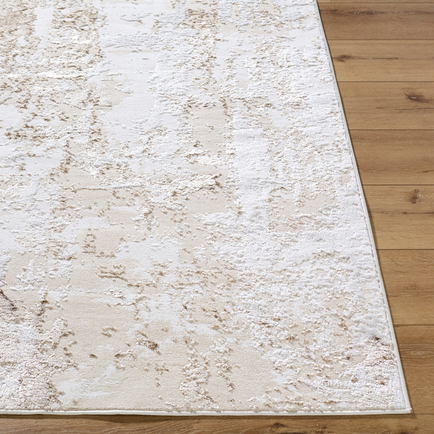 Elin Modern Tan/Cream Area Rug