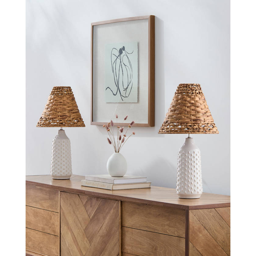 Karema Modern White Table Lamp