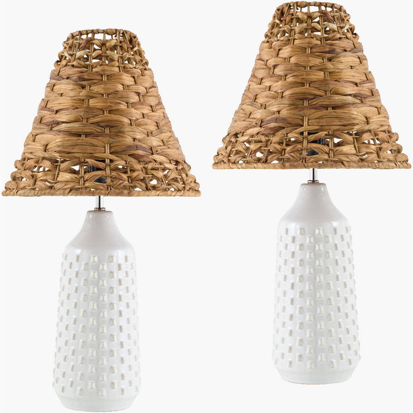 Karema Modern White Table Lamp