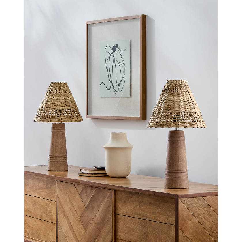 Nainoa Modern Brown Table Lamp