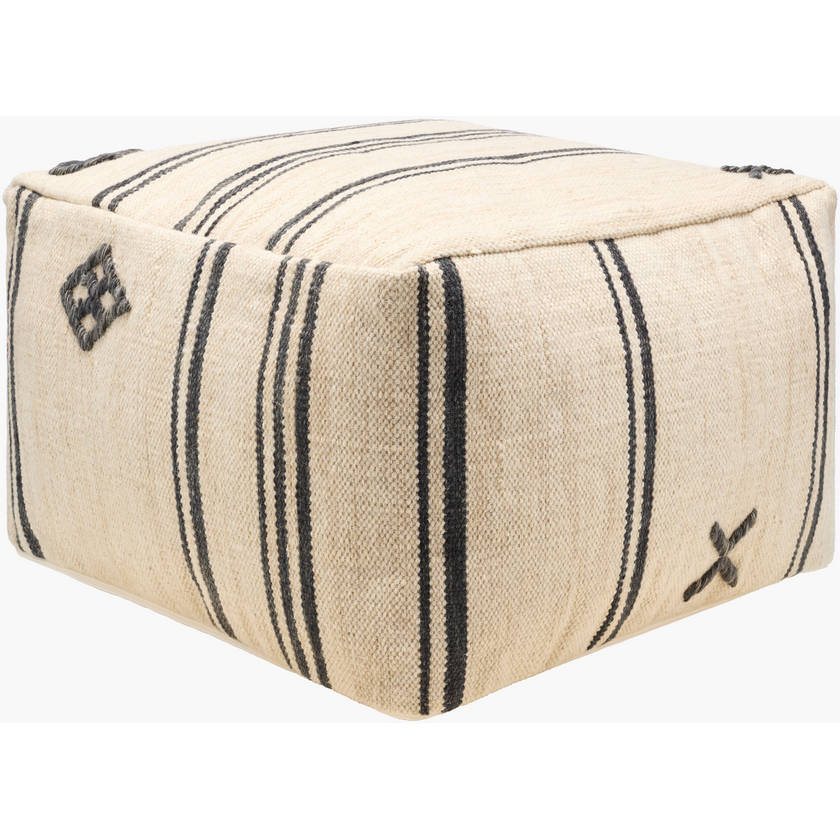 Carena Light Beige Pouf