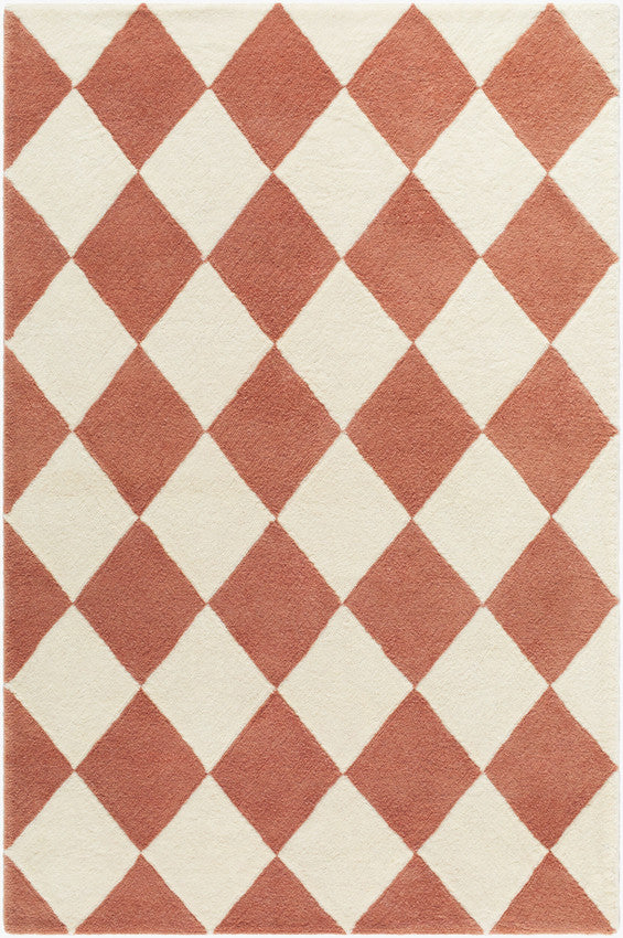 Tamera Global Terracotta Washable Area Rug